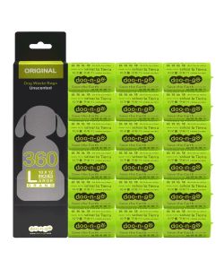doo-n-go Unscented Poop Bags 360pk - Large 10x12"